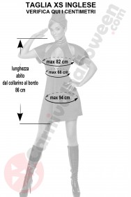 Misure del costume da assistente di volo anni 50