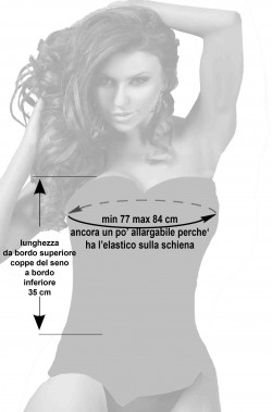 Misure corsetto color militare camo taglia M