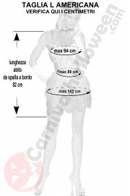 Misure costume rosa ragazza sigaretta taglia  L