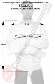 Misure della camicia di forza taglia L