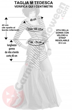 misure vestito carcerata donna taglia M
