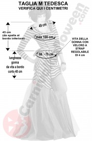 misure vestito carcerata donna taglia M