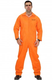 Costume da Detenuto Carcerato Americano Arancione