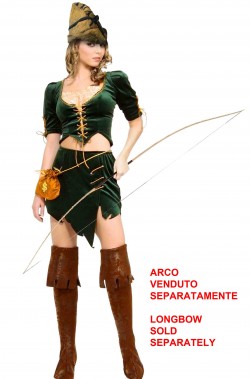 Costume da arciere medievale donna cosplay
