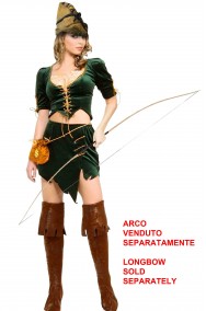Costume da arciere medievale donna cosplay