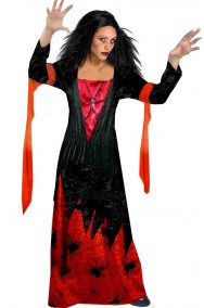 Costume da strega dei ragni lungo e comodo