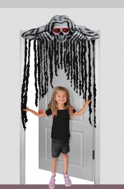 decorazione halloween da appendere scheletro sovraporta