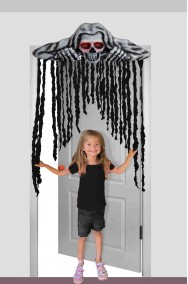 decorazione halloween da appendere scheletro sovraporta
