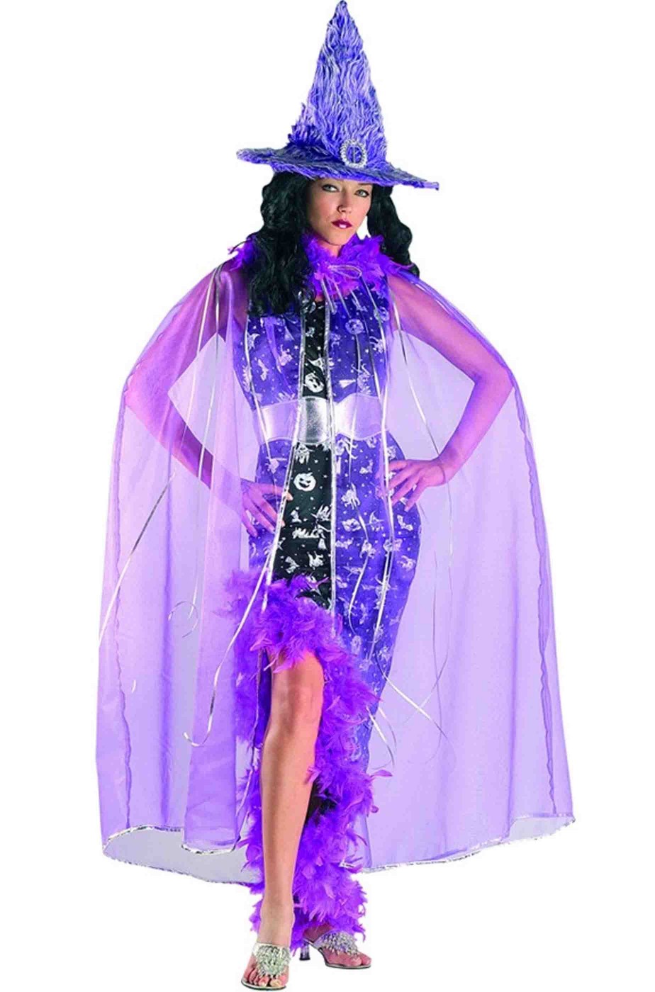 Costume strega magica viola Costume strega magica viola