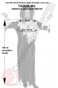 Misure costume halloween donna economico spiderella taglia ML