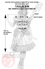 Misure costume principessa Peach di supermario SM