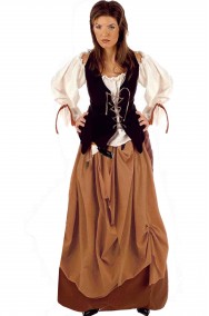 Vestito medievale donna locandiera