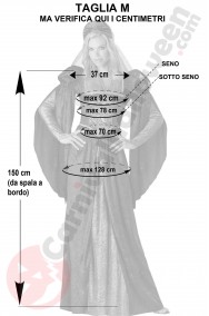 Misure costume dama rinascimentale giulietta taglia M