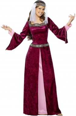 Vestito da dama medievale Lady Marian