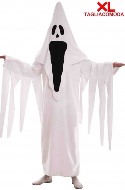 Costume Halloween uomo taglia grande fantasma che urla