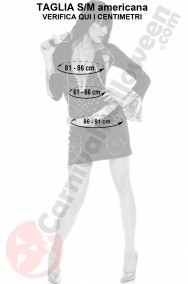 Misure costume regina del Rock Elvis taglia S M