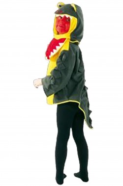 Costume da coccodrillo bambino con la coda