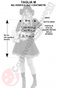 Misure costume bambola assassina taglia M