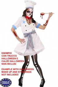 Vestito di halloween da donna Cuoca assassina