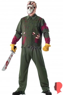 costume Halloween adulto Jason Voorhees di Venerdi' 13