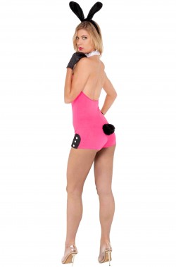 Costume da coniglietta di playboy rosa