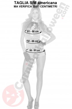 Misure del costume da coniglietta playboy rosa