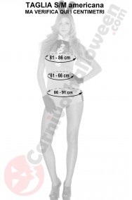 Misure del costume da coniglietta playboy rosa