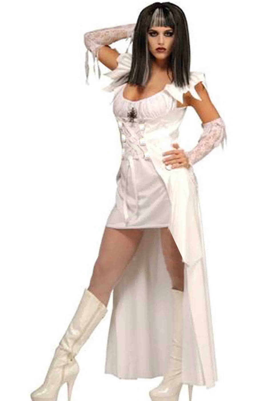 Costume Halloween donna vampira fantasma dama bianca Costume Halloween donna vampira fantasma dama bianca