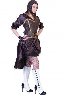 Vestito steampunk donna pilota di mongolfiera