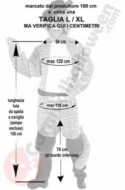Misure costume gatto con gli stivali taglia L XL