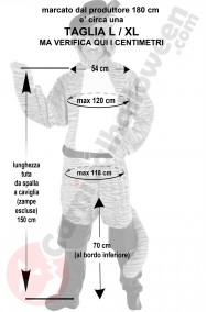 Misure costume gatto con gli stivali taglia L XL
