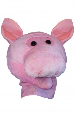Testa di maiale mascotte di carnevale