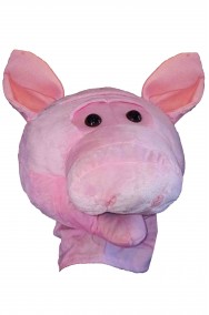 Testa di maiale mascotte di carnevale