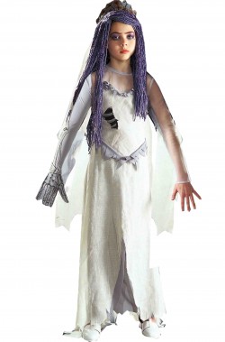 Misure del costume da sposa cadavere di Tim Burton bambina 3 4 anni