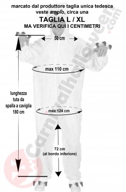 Misure del costume da orso