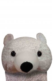 Testa del costume da orso bianco polare