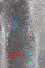Dettaglio tessuto giacca anni 70 argento cangiante
