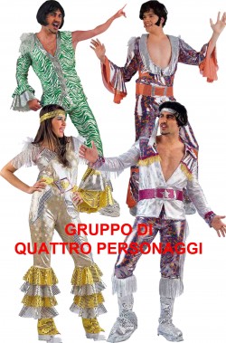Gruppo di Costumi anni 70 Cugini di campagna Mamma Mia