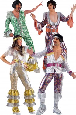 Gruppo di Costumi anni 70 Cugini di campagna Mamma Mia