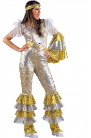 Costume donna anni 70 tuta riflettente