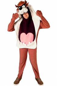 Vestito di carnevale mascotte Taz Diavolo di Tasmania Looney Tunes adulto