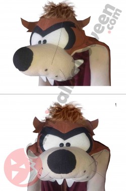 Testa del costume di Taz il Diavolo di Tasmania Looney Tunes