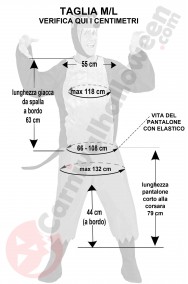 Misure costume da lupo cattivo