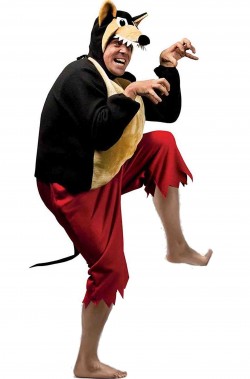 Costume di carnevale da lupo adulto