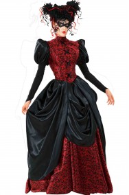 Costume da vampira vittoriana di gran classe lungo