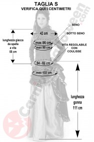 Misure costume dama 800 taglia S