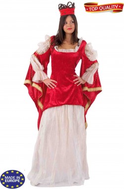 Costume da regina medievale alta qualita'