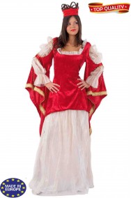 Costume da regina medievale alta qualita'