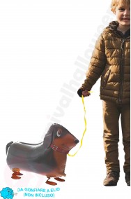 Palloncino a forma di cane bassotto animaletto che cammina