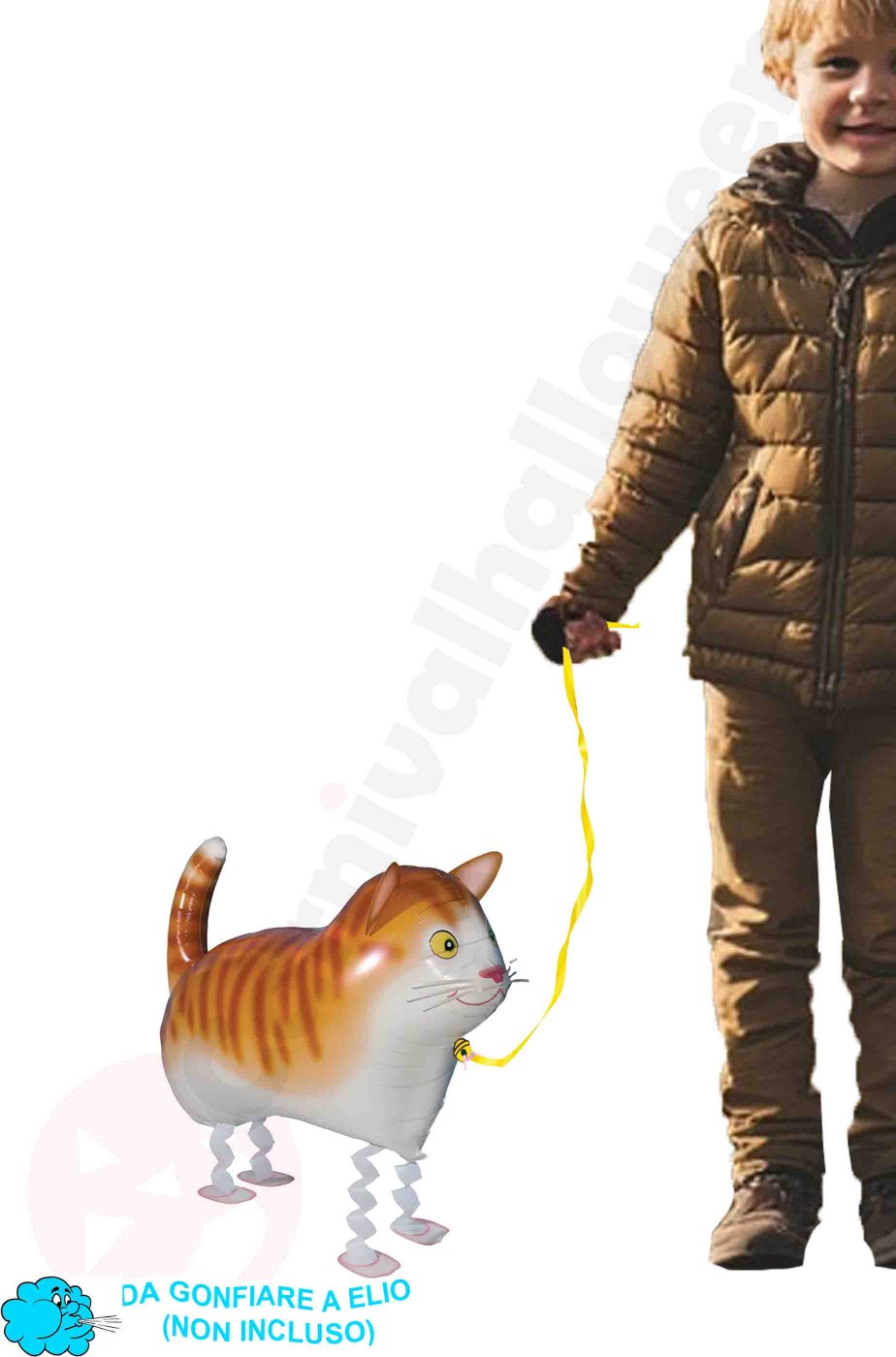 Palloncino gonfiabile gatto che cammina
